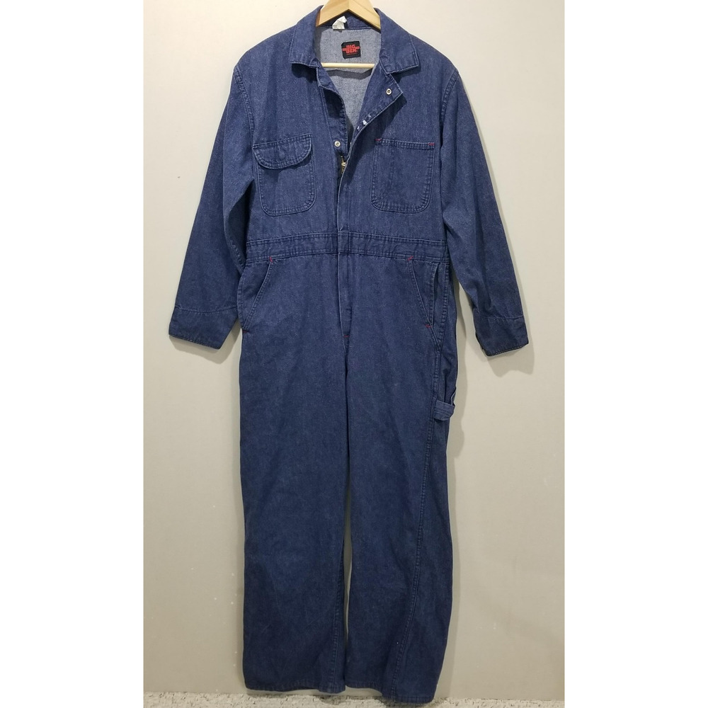 Big Ben Coveralls Mens 38 Blue Bell Denim Made in USA Vintage Workwear Union